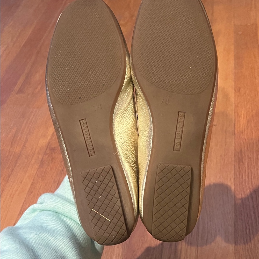 Talbots Metallic Gold Loafers - Picture 4 of 5